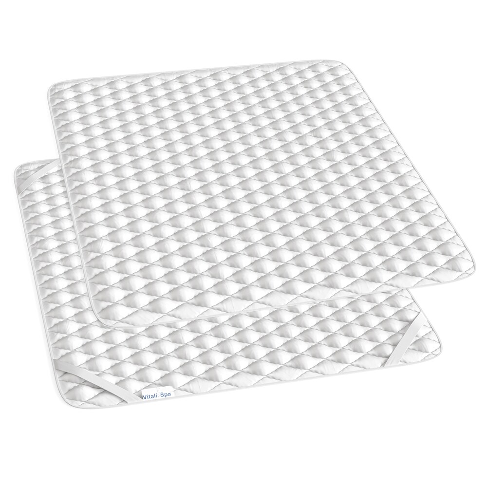 VitaliSpa Topper Matratzenschoner 180x200 cm Matratzen-Auflage weiß Microfaser