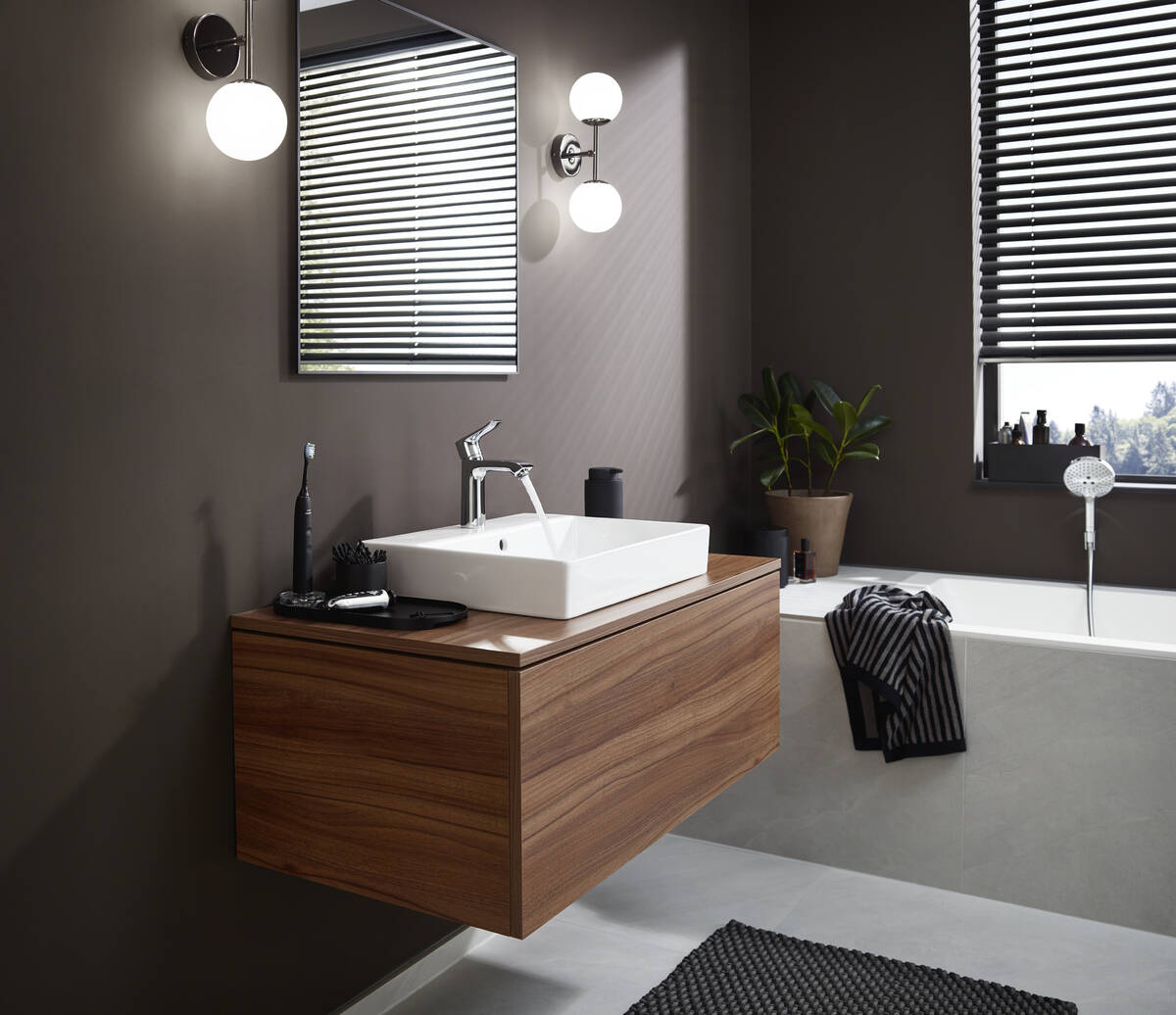 Hansgrohe Metris 1-gats wastafelkraan met waste chroom