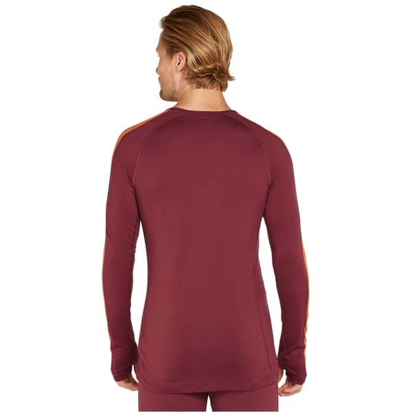 T-shirt thermique ICEBREAKER M ZONEKNIT 200 LS CREWE PORT/BLAZE/CB