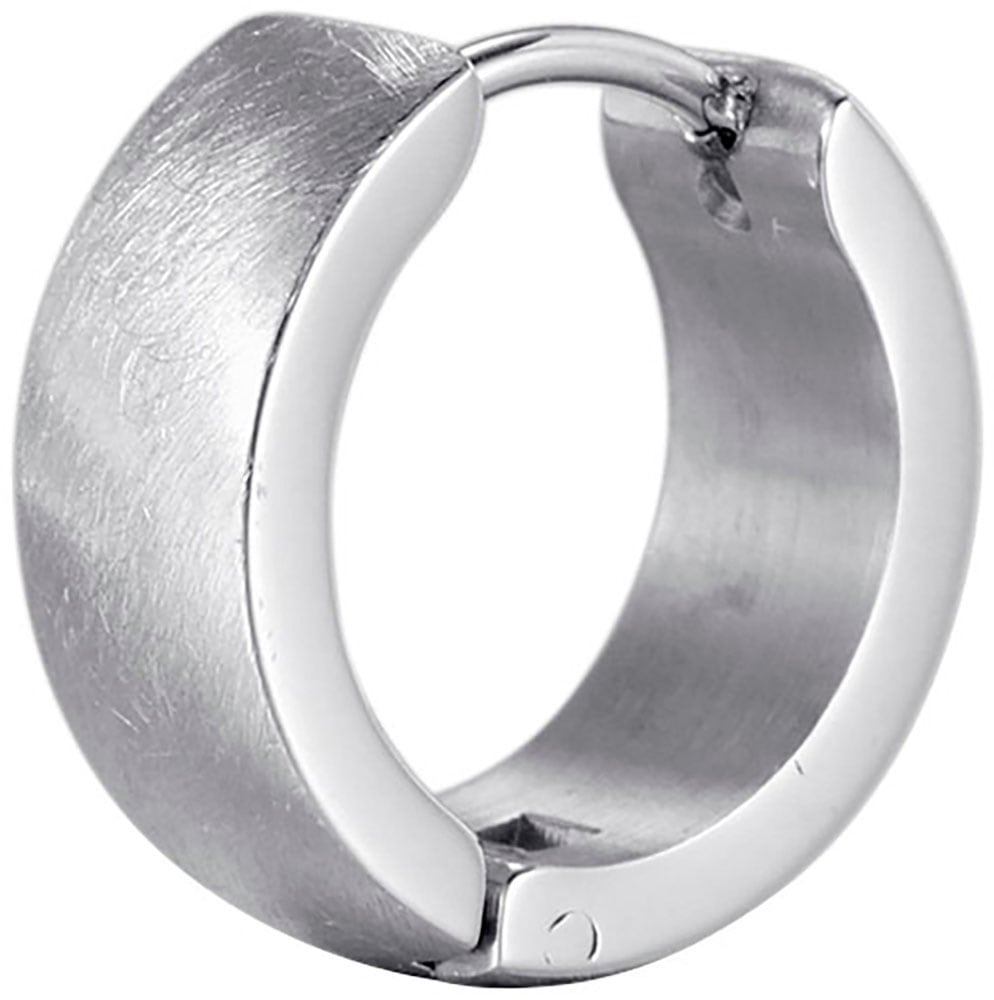 Firetti Single-Creole »Schmuck Geschenk Edelstahl Ohrschmuck Ohrring Ice Scratch«