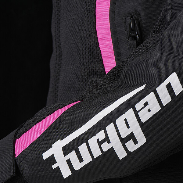 Furygan - Blouson femme Mystic Evo Vented Noir / Blanc / Rose