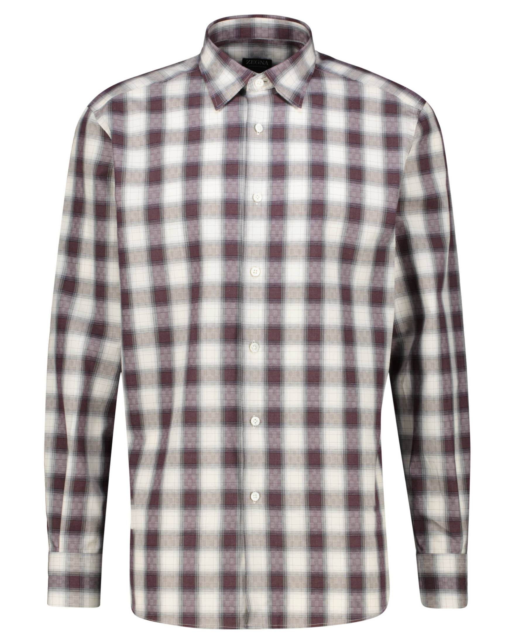 Zegna| Herren Hemd PREMIUM COTTON MACRO CHECK Regular Fit