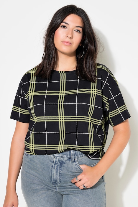 T-Shirt, oversized, Karo