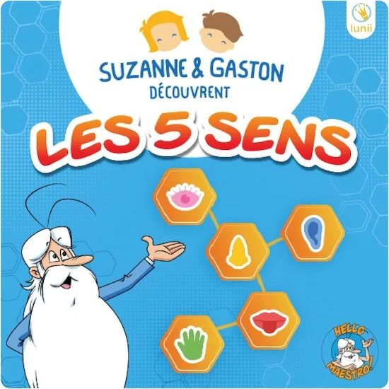 Coffret Suzanne et Gaston découvrent les 5 sens   de               Lunii
