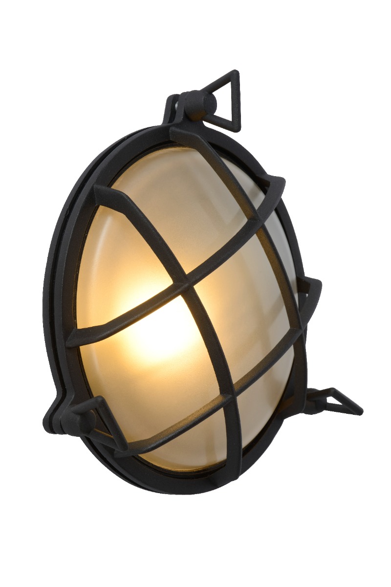 Lucide Dudley wandlamp 40W 23x22cm zwart
