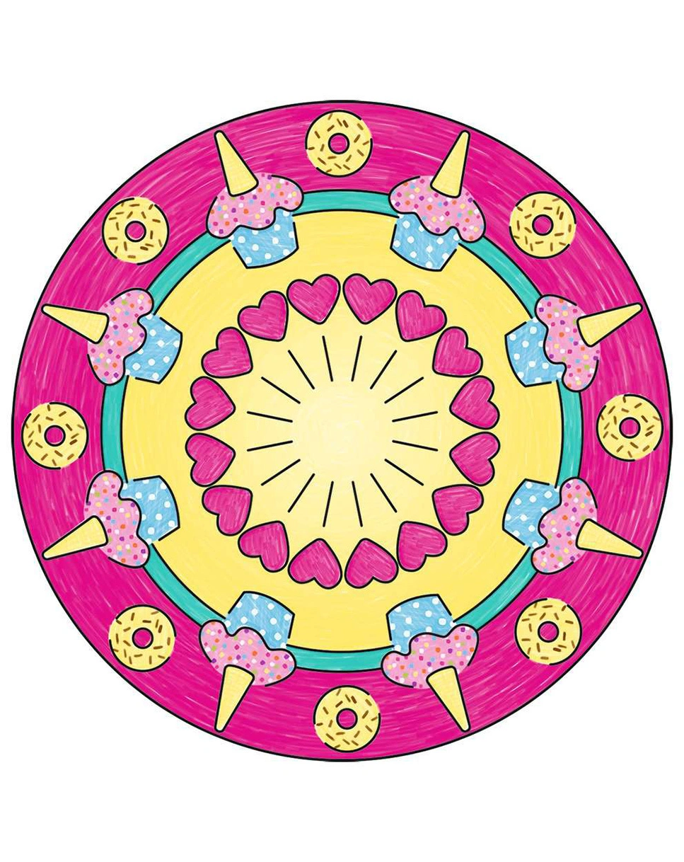 Mal-Set MINI MANDALA-DESIGNER® UNICORN 16-teilig