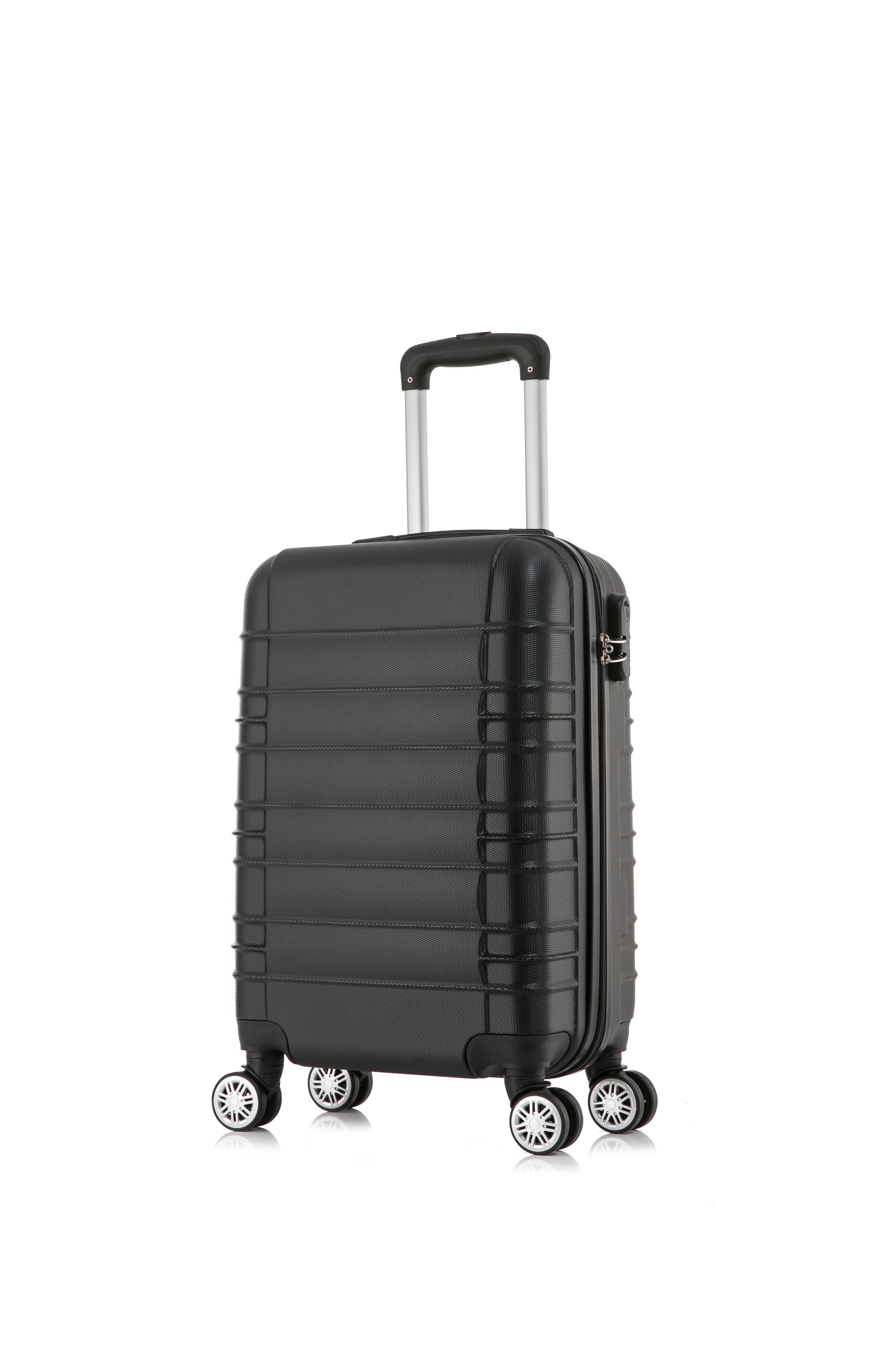 Reisekoffer Hartschalenkoffer AVA 3er Set schwarz