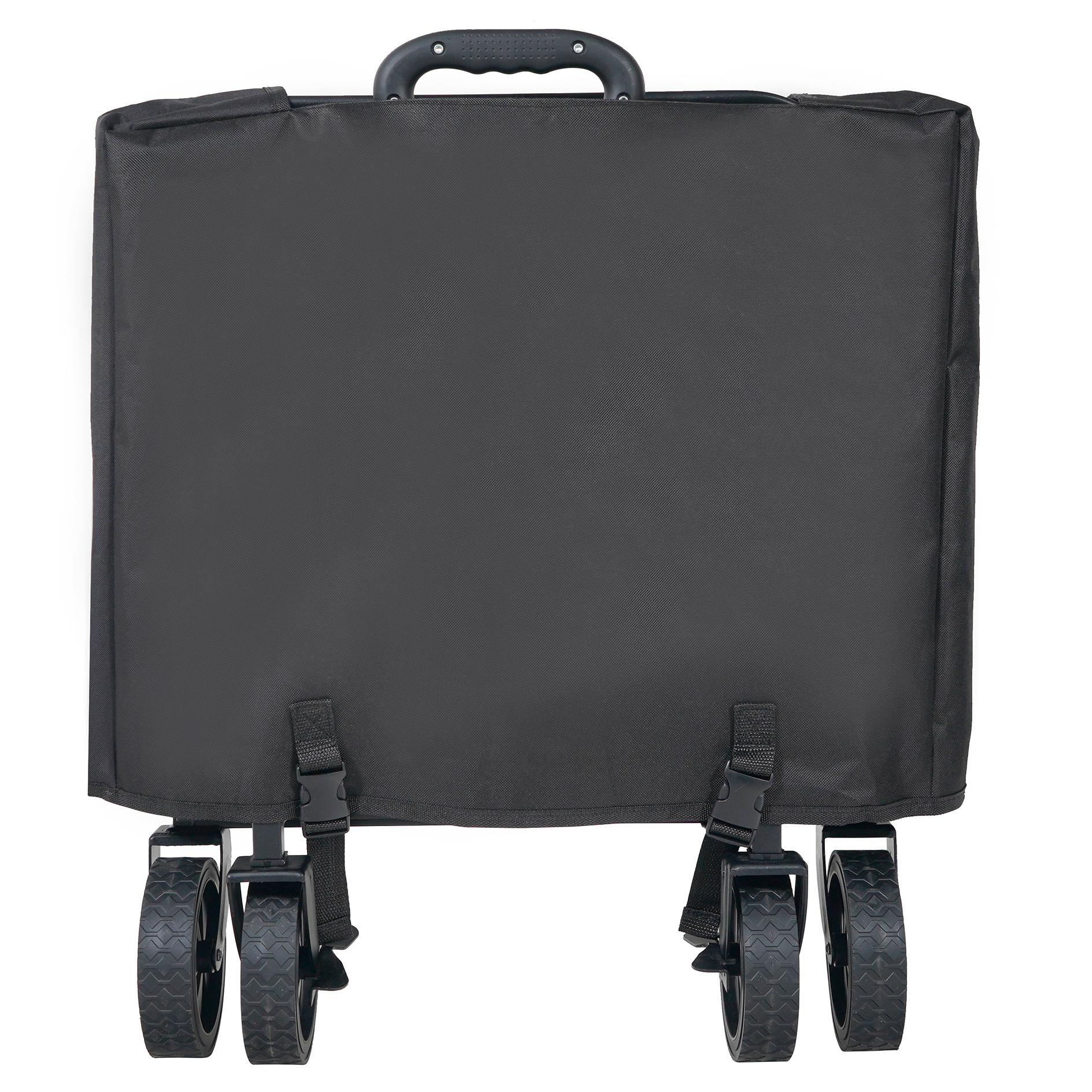 Bollerwagen - schwarz - faltbar - mit Tasche