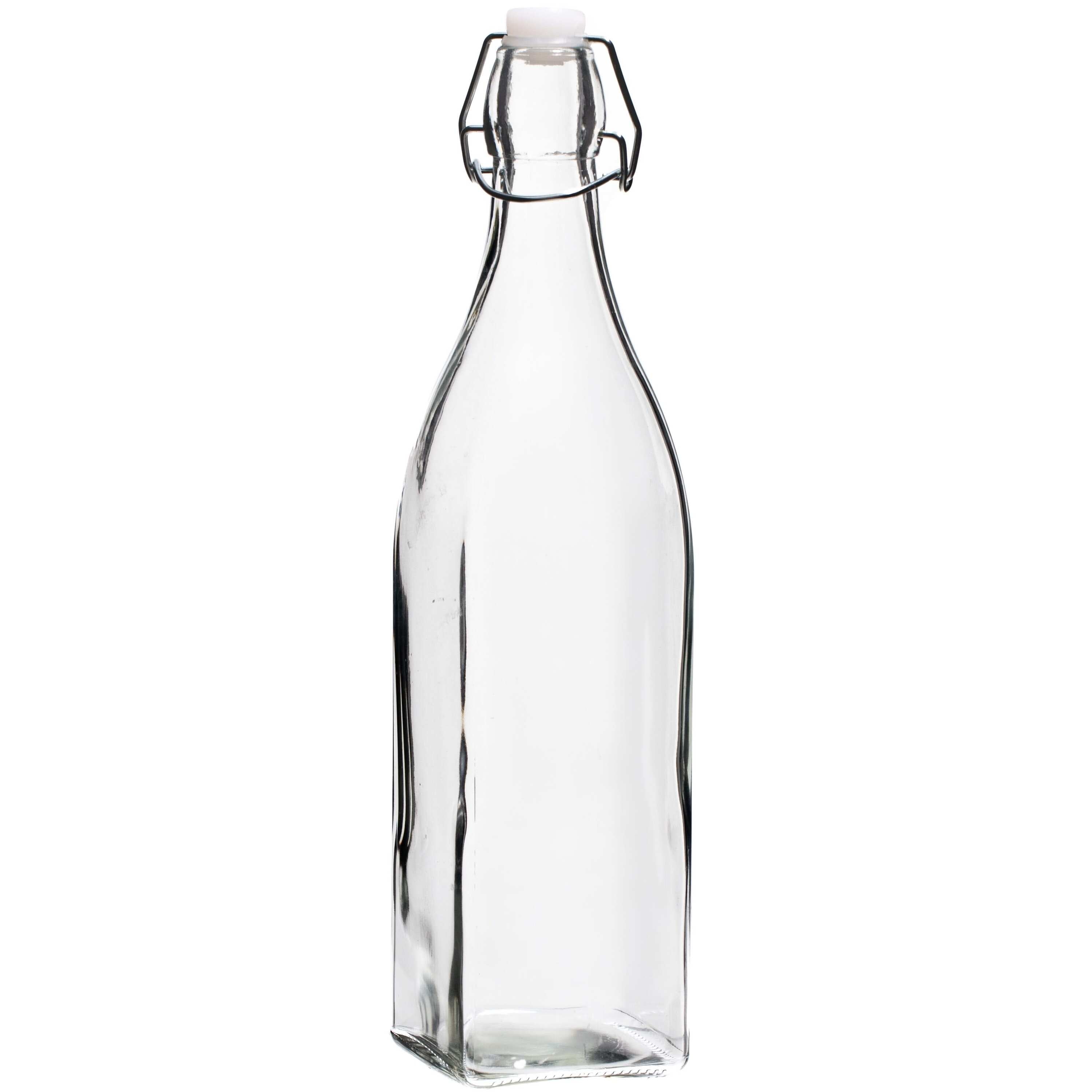 Cookinglife Beugelfles | Weckfles - Vierkant - 1 liter