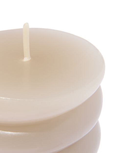 bougie cylindrique nervurée 5,5 x 15 verte