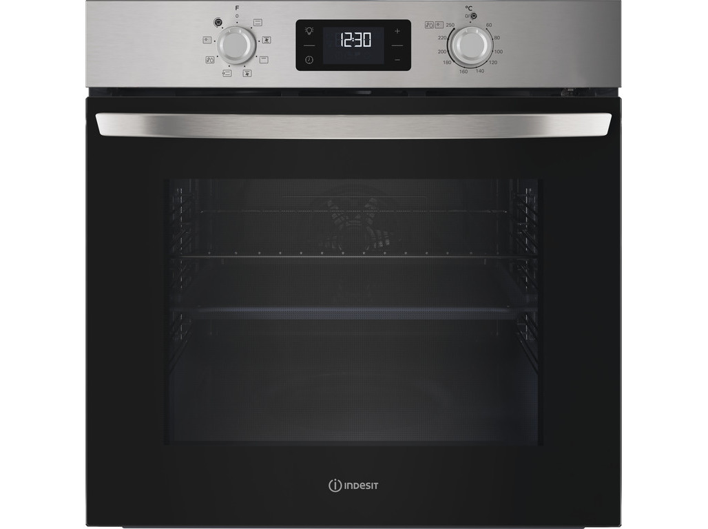 FORNO MULTIFUNÇÕES INDESIT IO 275P X INOX A   71L PIROLÍTICO E HIDROLÍTICO
