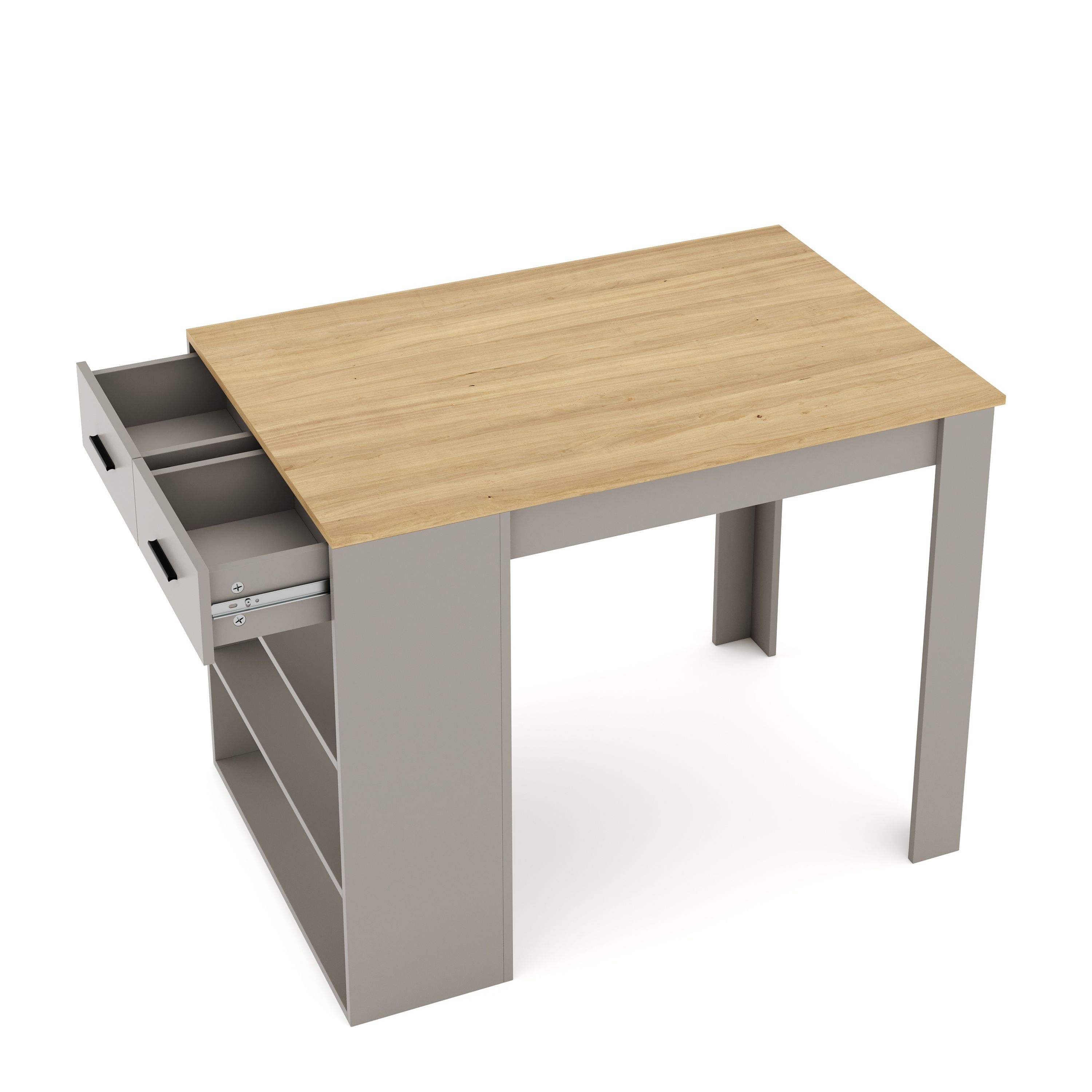 Bartisch MORRISON 100 x 67 x 77 cm natur/anthrazit