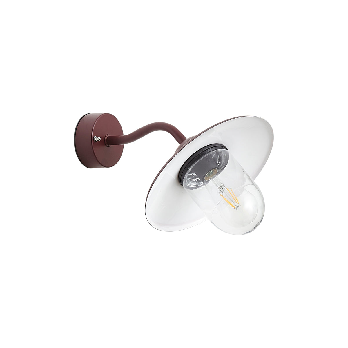 QAZQA Buiten wandlamp donker rood IP44 - Munich
