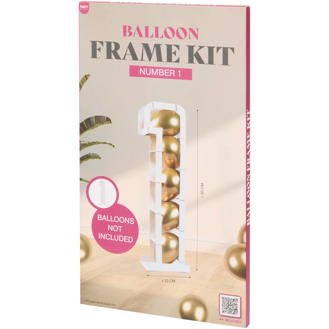 Cijferballonnen frameset 80 cm | diverse varianten