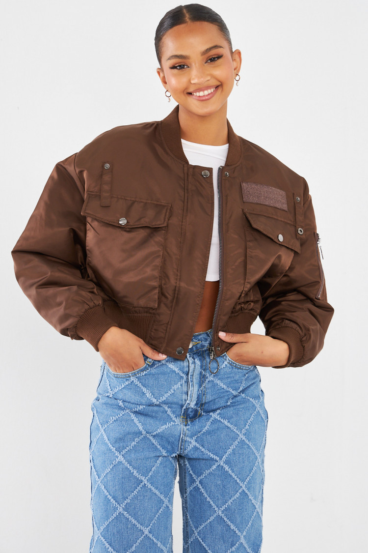 Bomber marron court