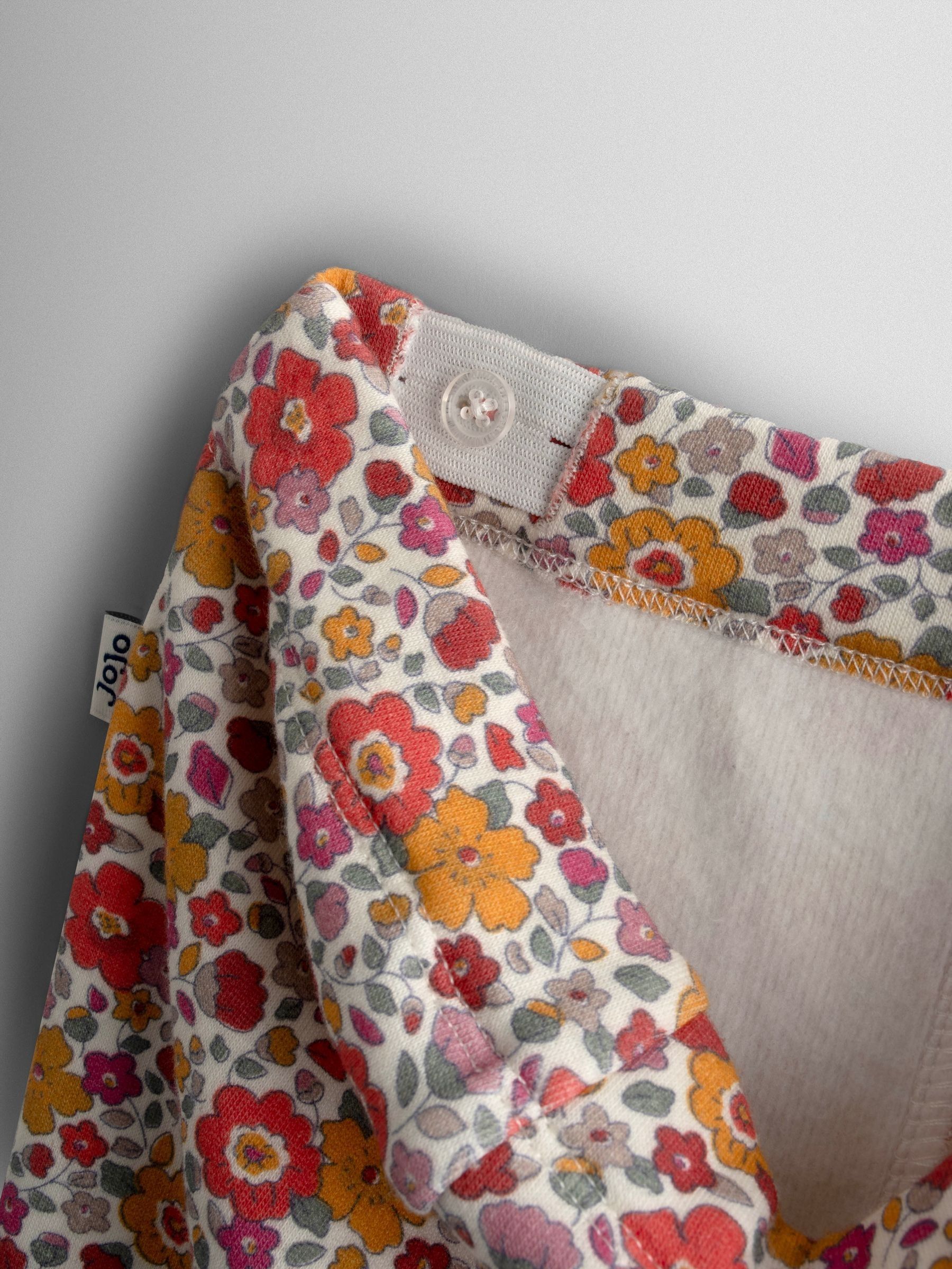 Kaki met bloemenprint - JoJo Maman Bébé Fleece-Lined Printed Leggings 2 Pack