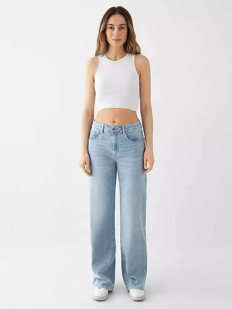 DAWN DENIM Jeans Wide FIt DEW hellblau