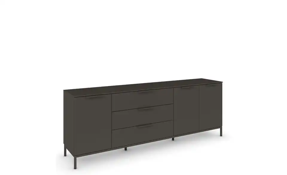 Sideboard Graphit Graphit Front: Dekor, Oberboden: Dekor Graphit