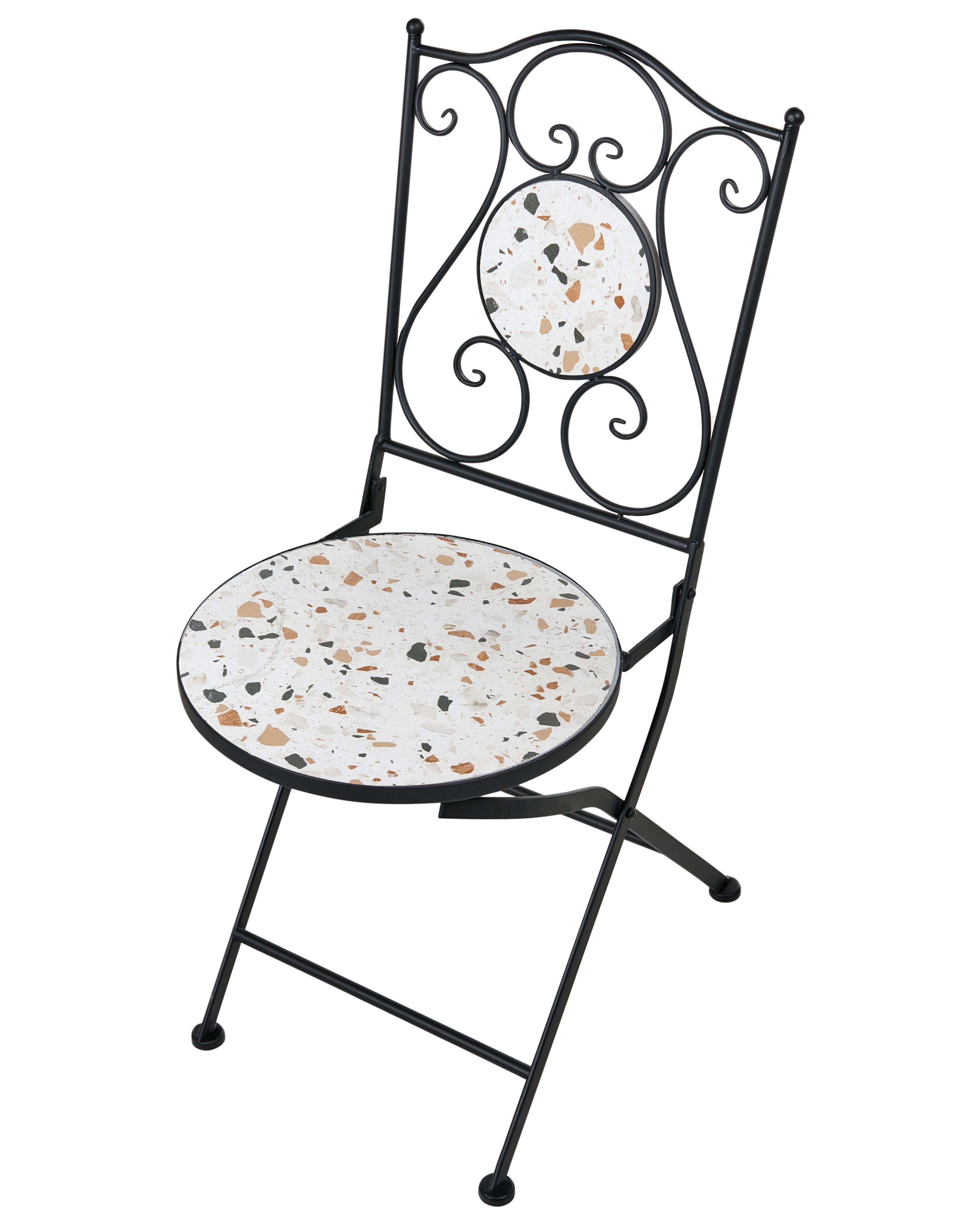 Set van 2 tuinstoelen ARTENA inklapbaar Metaal Zwart