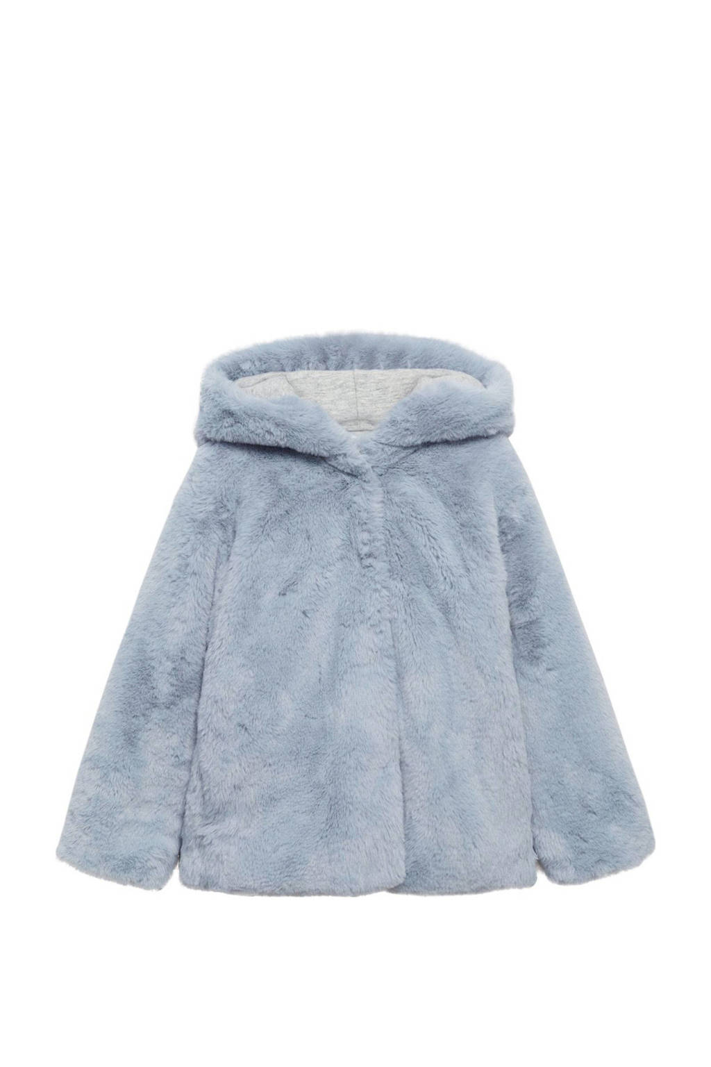 Mango Kids imitatiebont tussenjas lichtblauw
