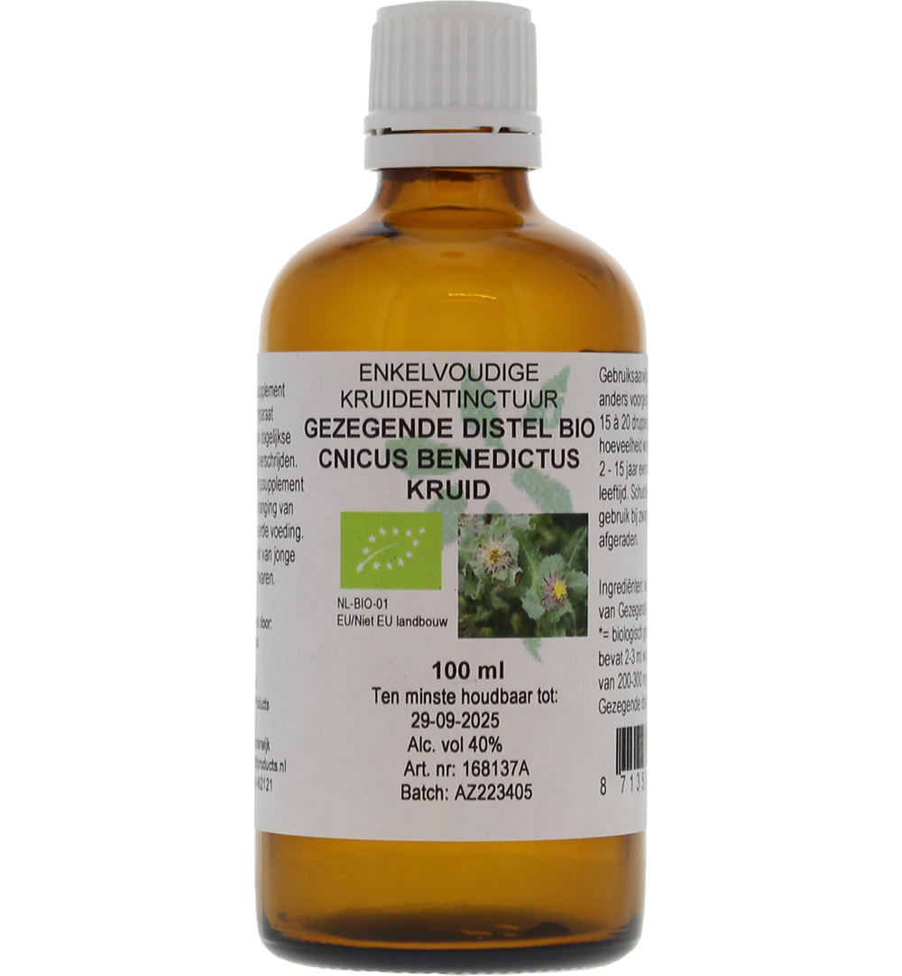 De Cruydhof Cnicus benedictus / gezegende distel tinctuur bio (100 ml)