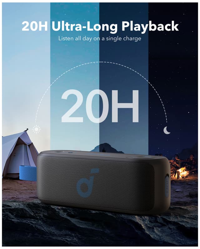 Soundcore Select 3 trådløs bærbar højttaler (sort)