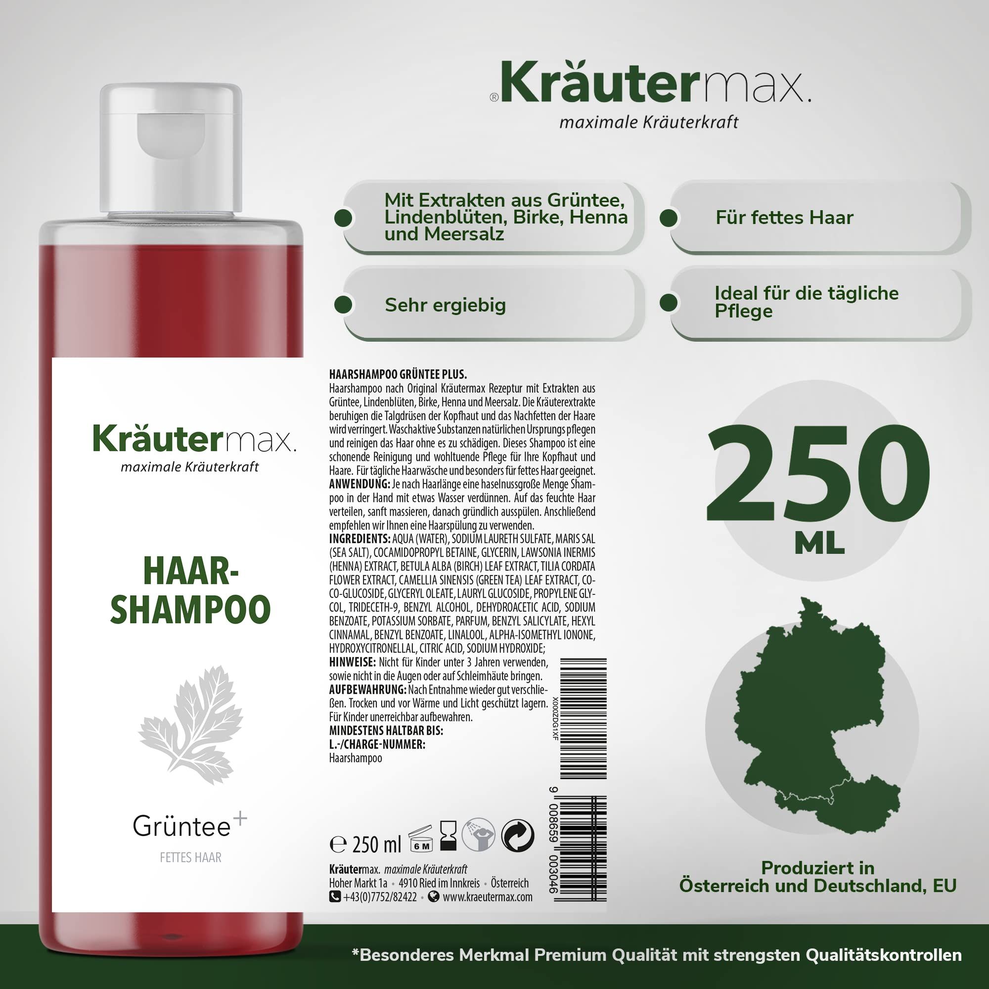 Kräutermax Haarshampoo Grüntee plus