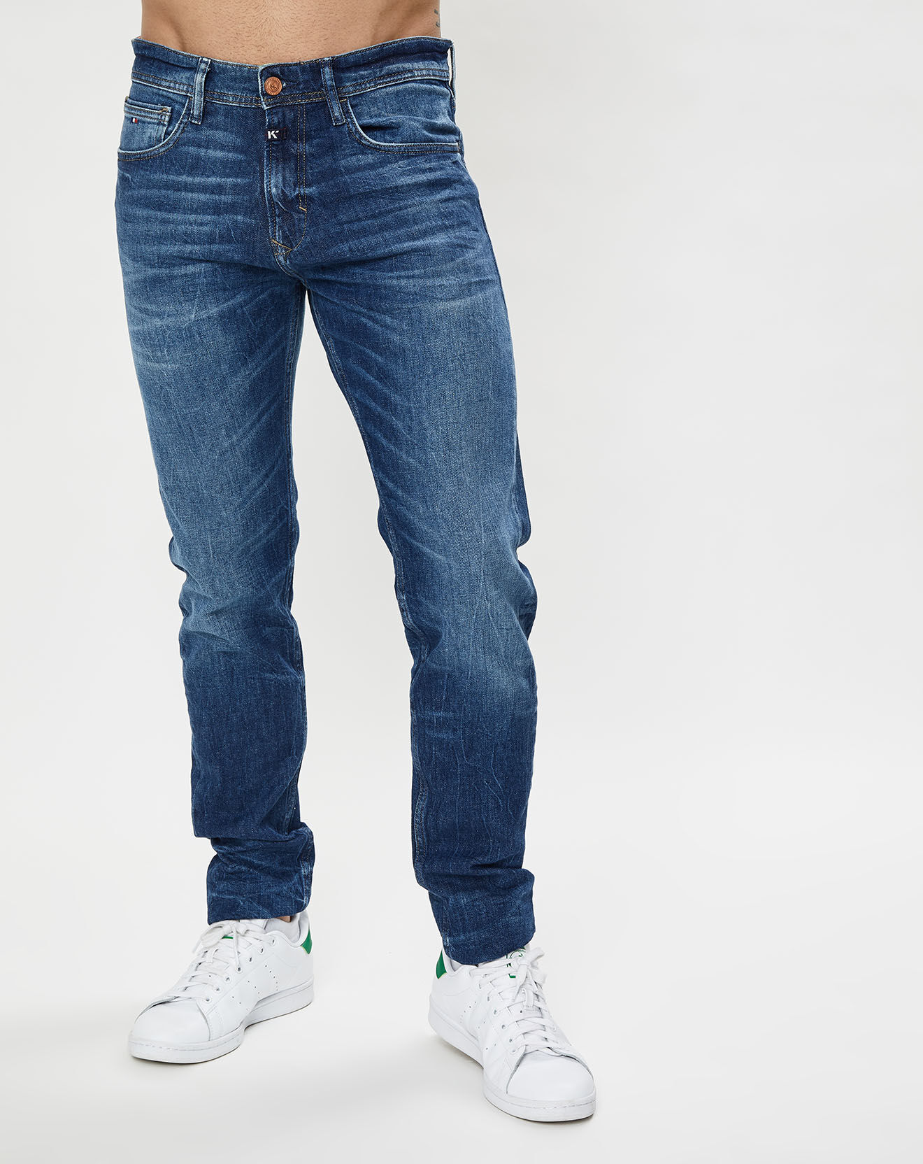 Kaporal 5 Jean Slim en Coton Bio Darko bleu moyen