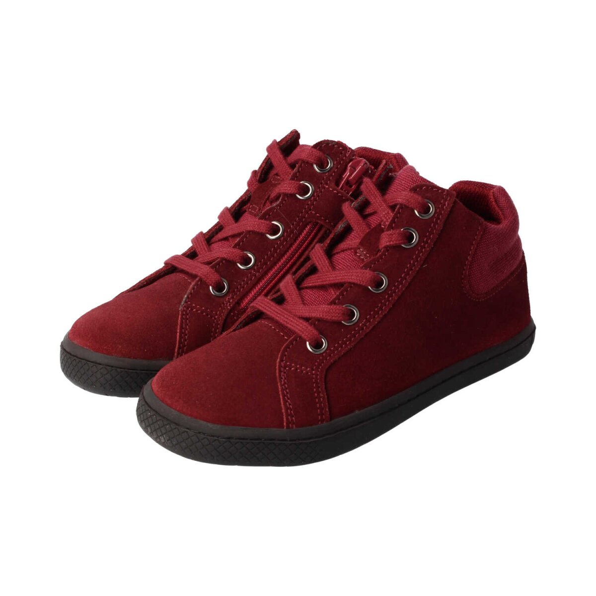 WL32051-1 berry STAY-HAPPY velours textil laces zipper Weite/W