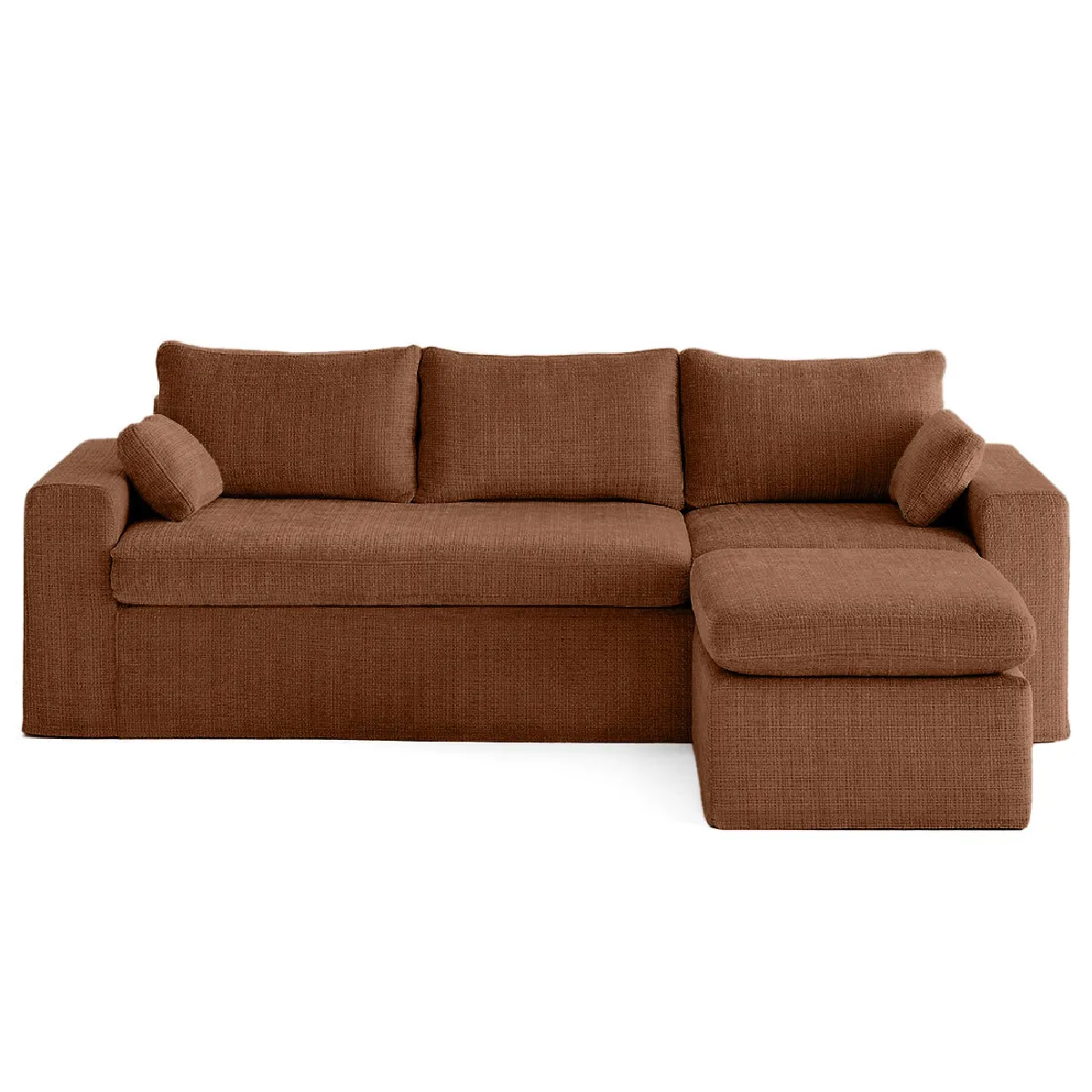 Housses velours Lisa Design Calgary - Rouille