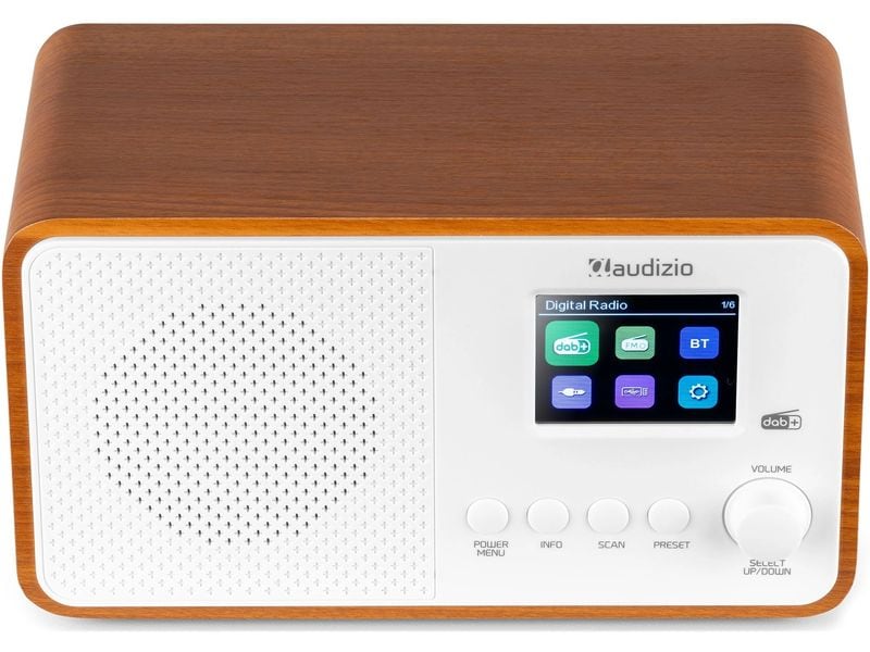 Audizio DAB  Radio Avio Weiss DAB  Radio mit Bluetooth
