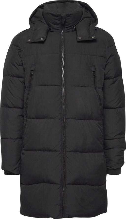 Casual Friday CFEVANS 0085 long puffer jacket Anthracite black
