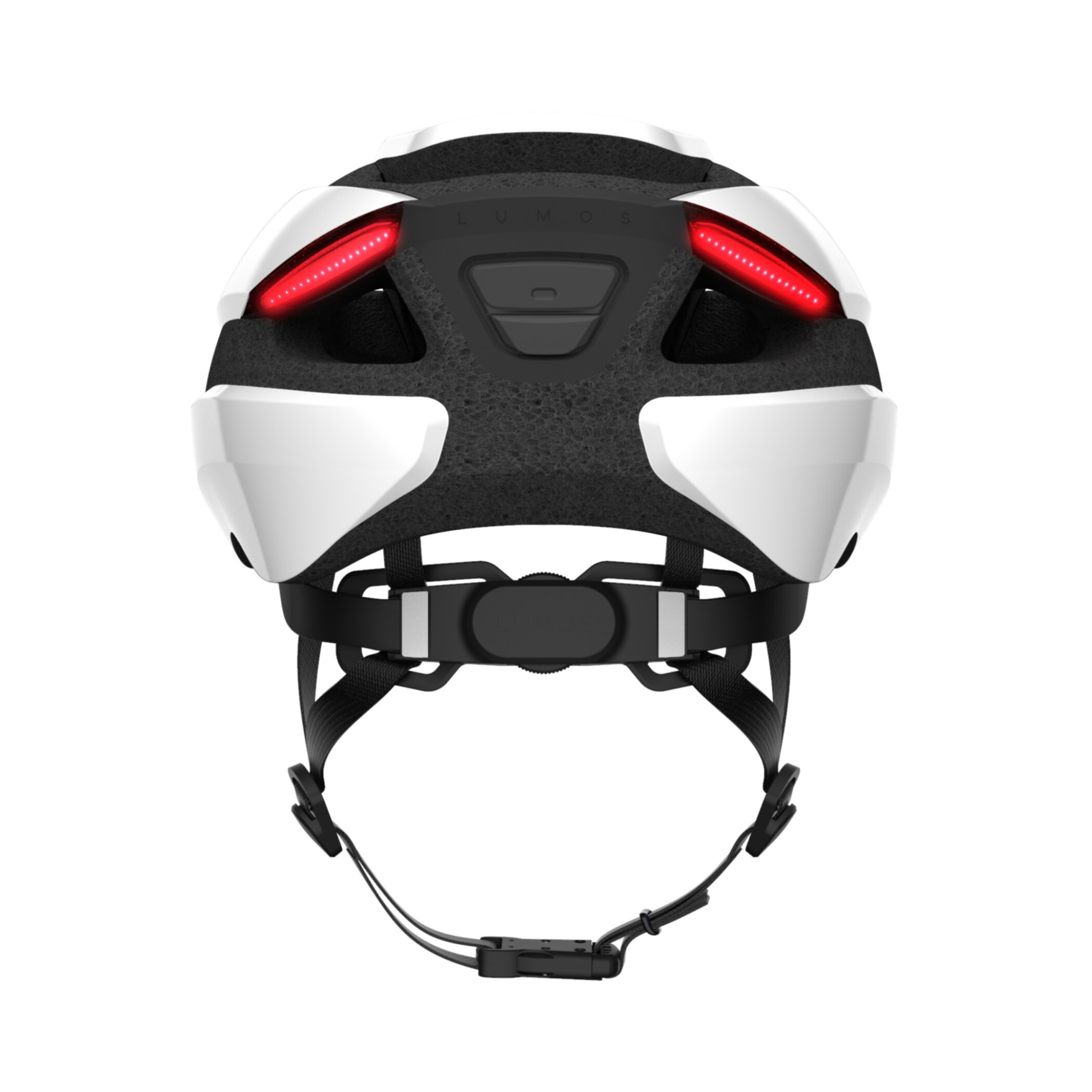 (Gr. M/L) Ultra Verstellbarer Fahrrad Helm Velo Kopf Schutz mit Front- und Rücklicht / Blinkerfunktion - Weiss