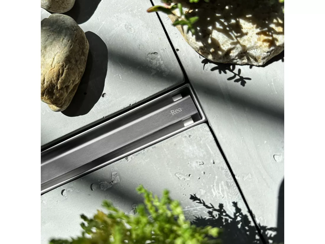 Drain Linéaire Rea Neox Slim Pro 1000 Brush Steel