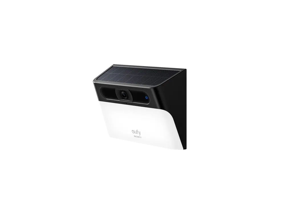 Eufy Solar Wall Light Cam S120, IP-sikkerhedskamera, Udendørs, Trådløs, Amazon Alexa & Google Assistant, 4000 K, Væg
