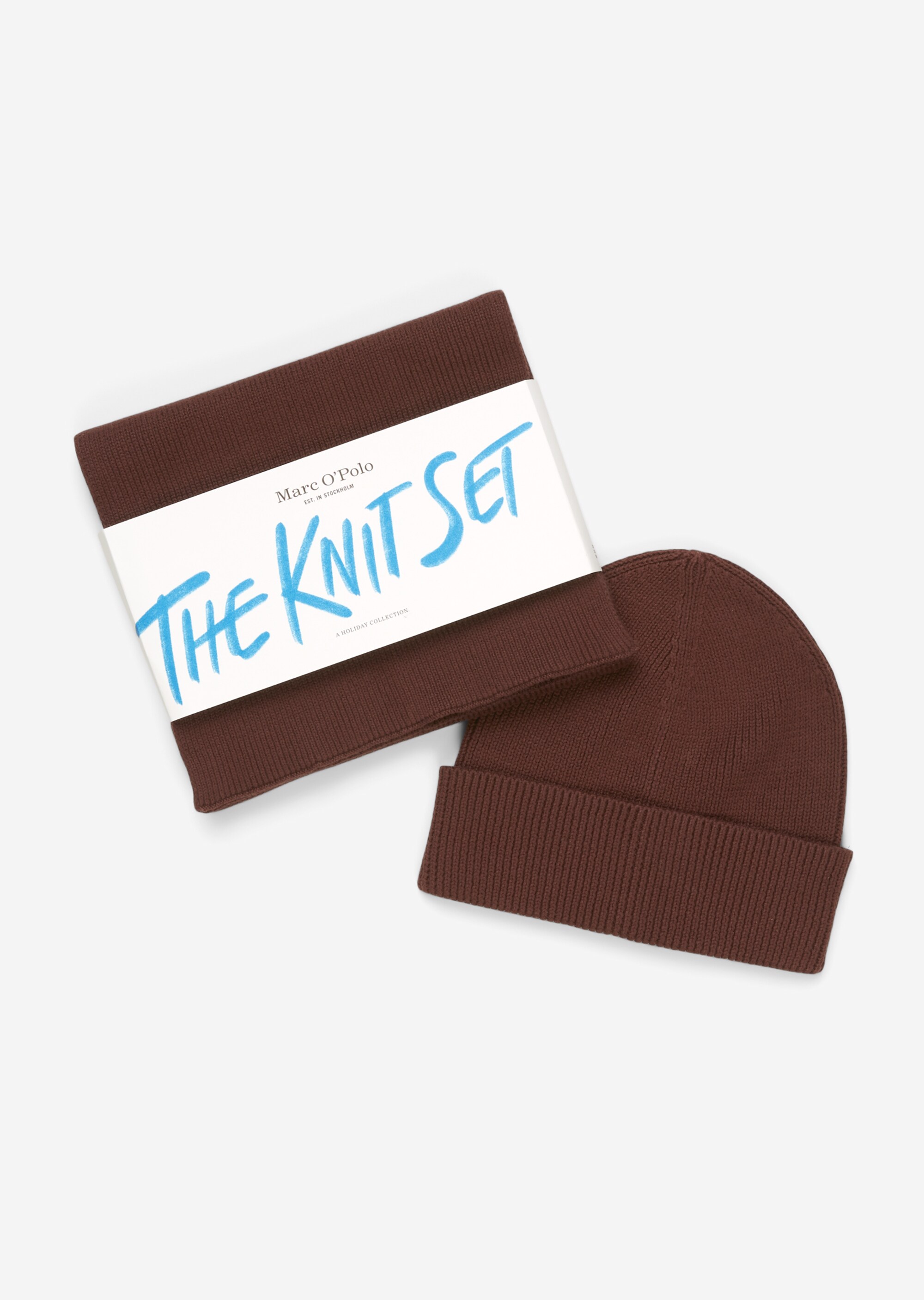 Schal & Mütze aus softer Bio-Baumwolle