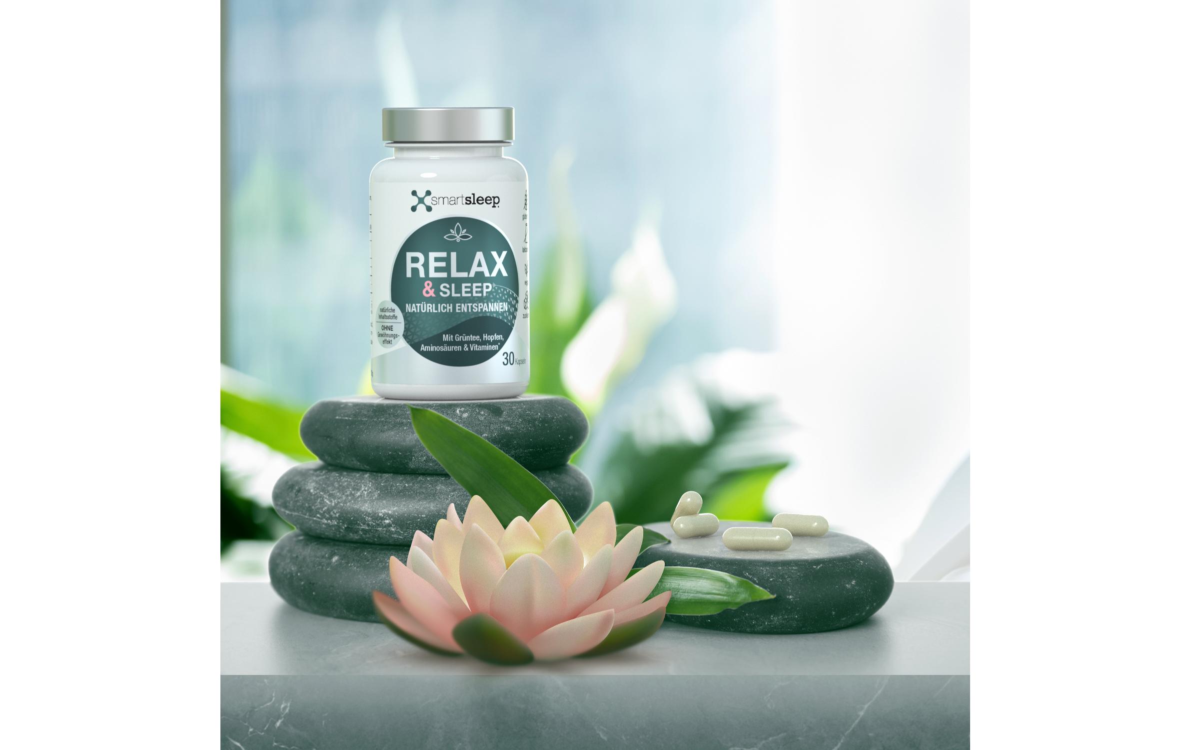Kapsel Relax & Sleep 30 KapselnVeganes Nahrungsergänzungsmittel für die Nacht