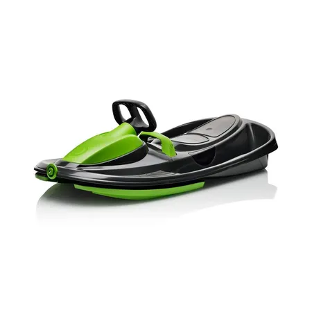 Plastkon Stratos Schlitten Lenkbob schwarz grün mystic black