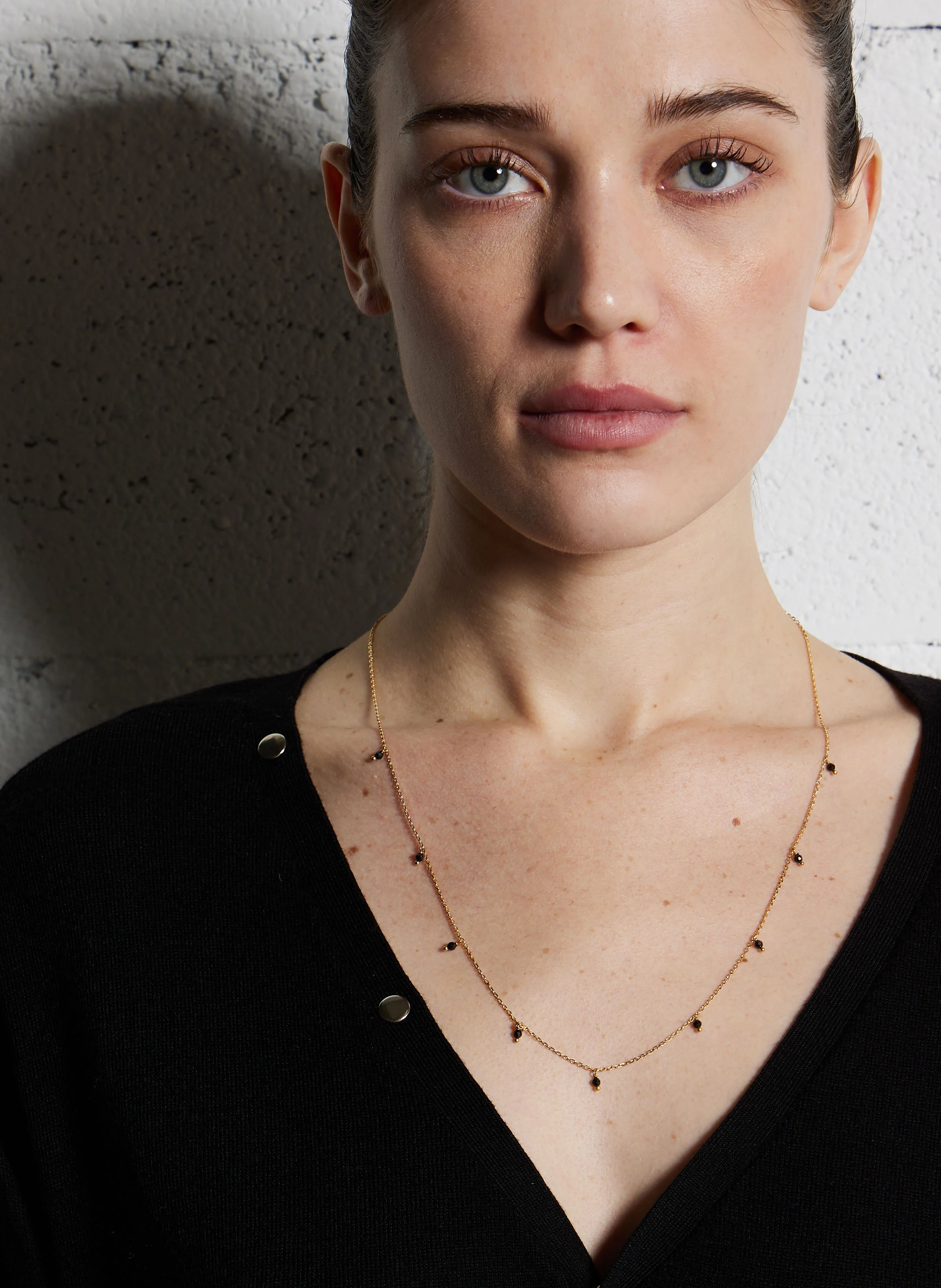 MILADY - Collier en laiton | Noir