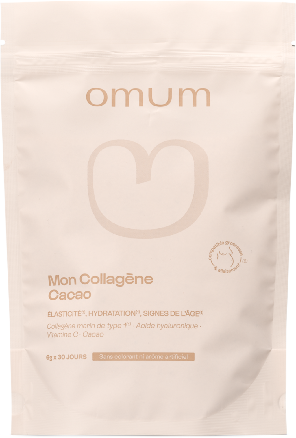 Omum  Mon Collagène Cacao Dietary Supplement, 180 g