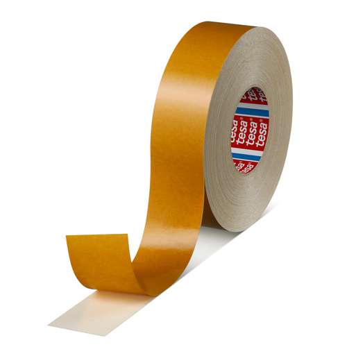 tesa® tesafix® 4964 Doppelseitiges Klebeband mit Gewebeträger, 50 m x 50 mm