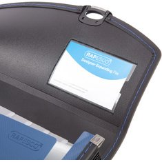 Trieur valisette Designer, A4+, 7 compartiments bleu