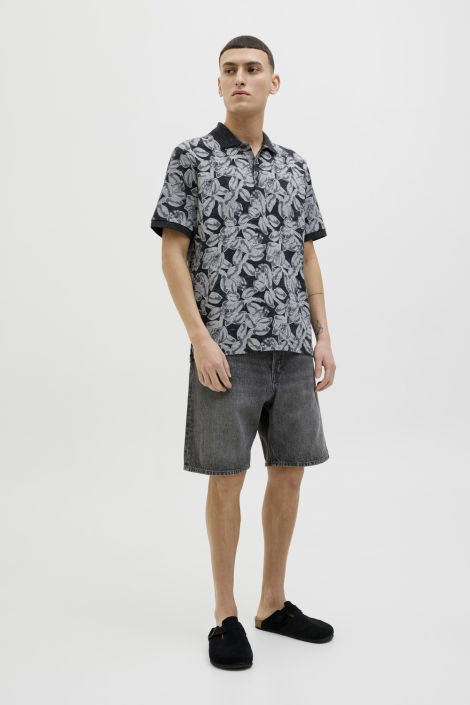 Jack & Jones zwarte heren polo