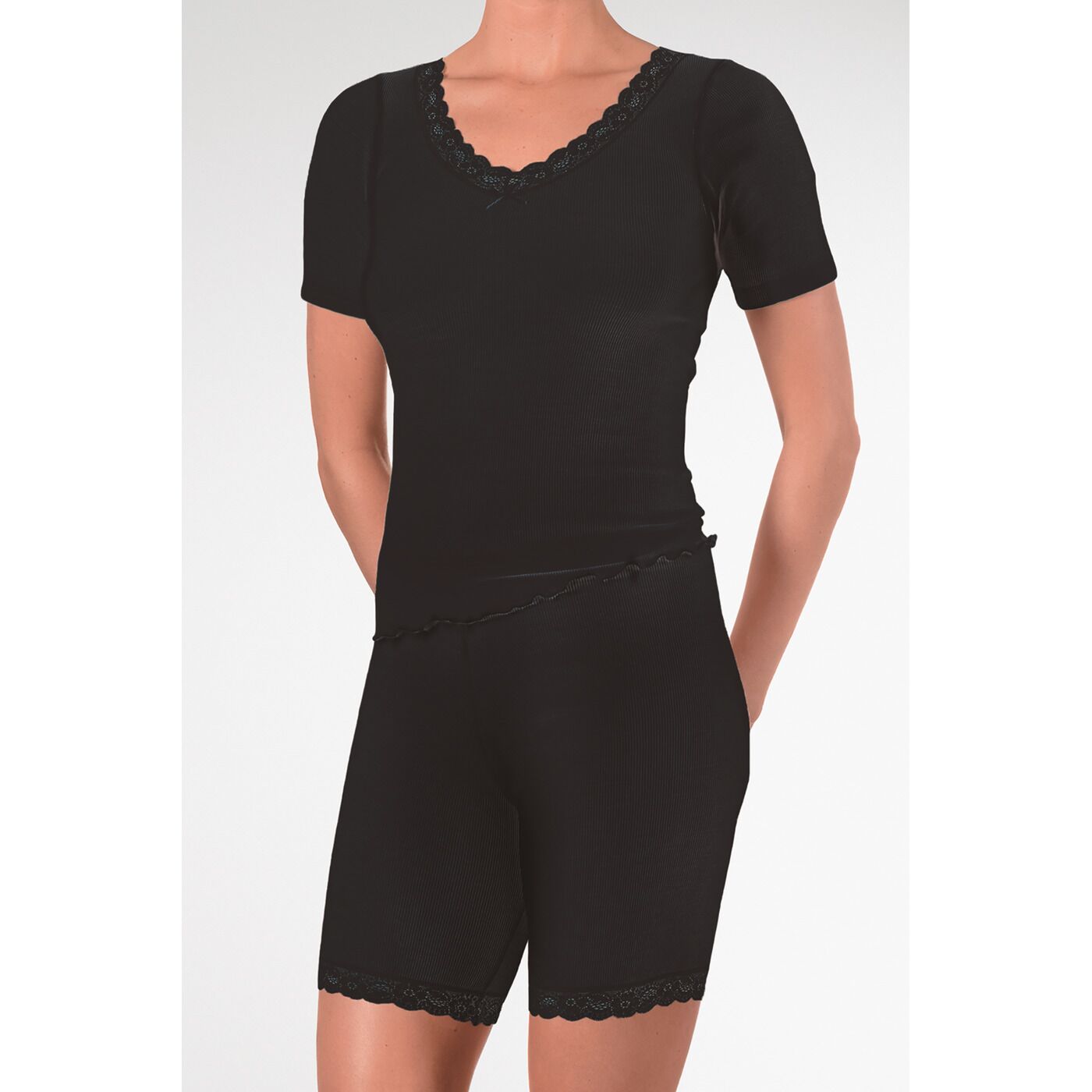 Nina von C.T-Shirt «Tabea» - Wolle-Seide Mix