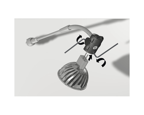 Schilderijrail Combi Rail Pro Light wit LED set 2 m