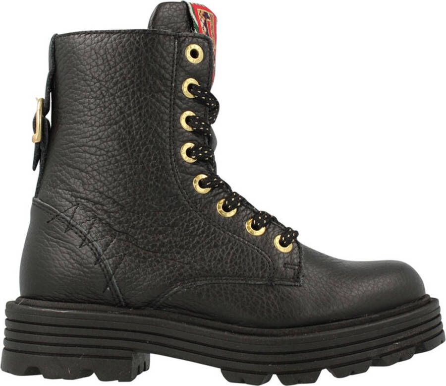 Red Rag leren veterboots zwart Meisjes Leer 32 | Enkelboot van
