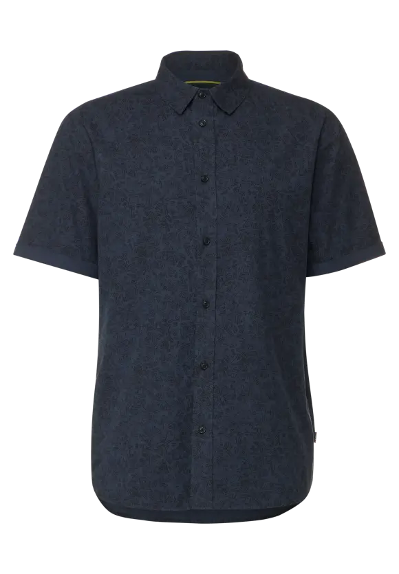 Kurzarmhemd mit Print - night blue