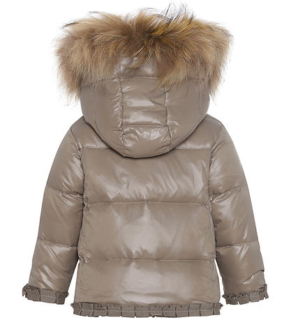 Ver de Terre Daunenjacke m. Pelz - Caramel