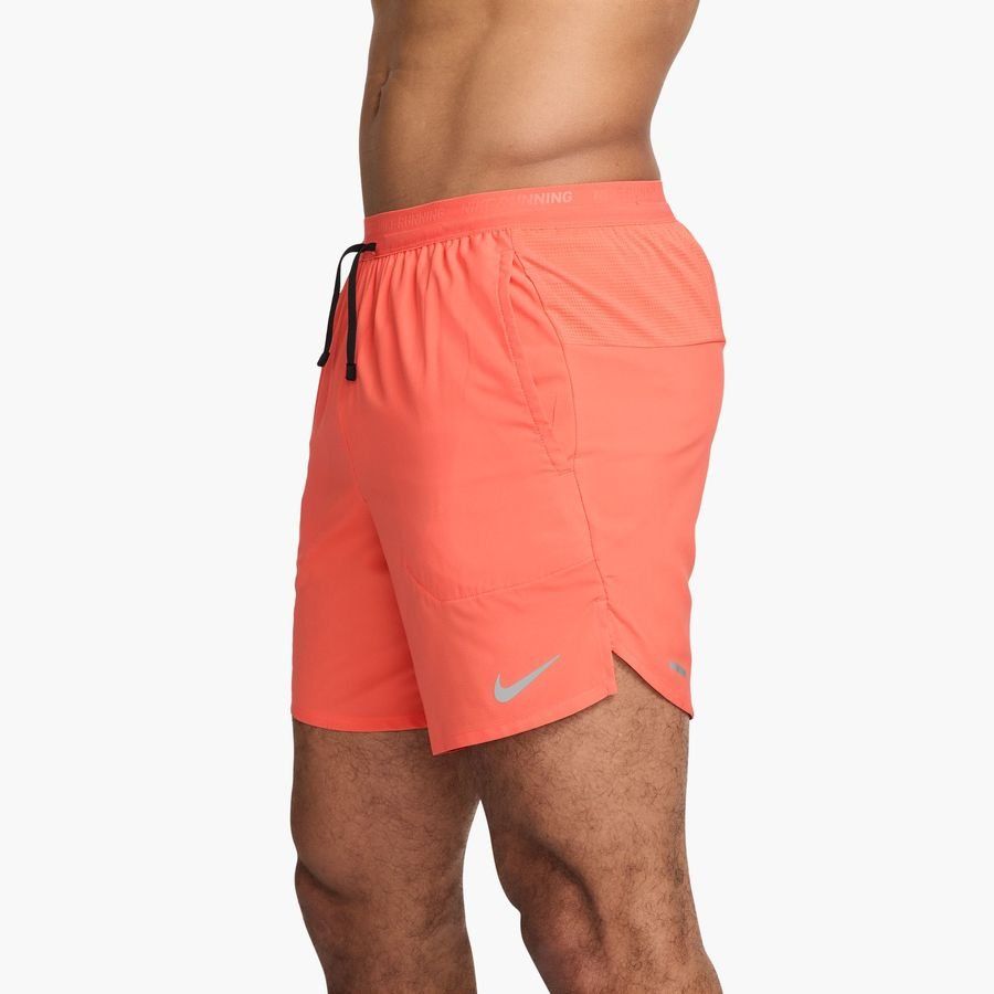 Nike Short Running Dri-FIT Stride 7'' - Orange/Argenté