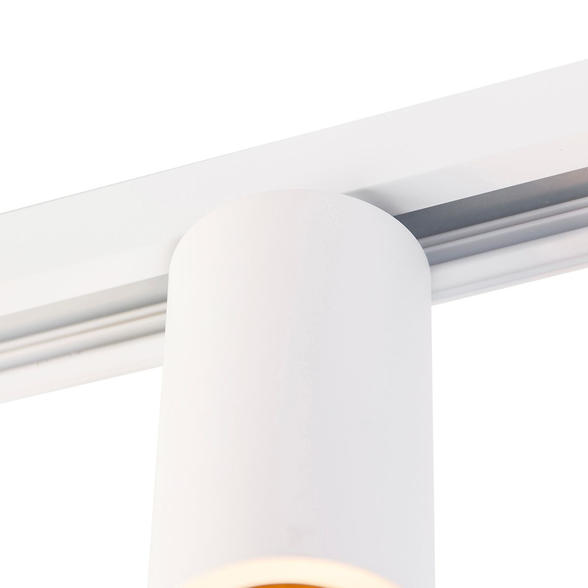 E27 fitting met rail ophanging voor 1-fase rail wit - Iconic Jeana